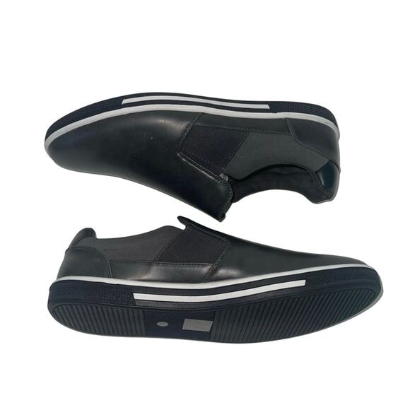 Zanzara Gray Men Lucky Slip-On Sneaker Size 11.5 Soft Leather Padded Insole New - Picture 13 of 16